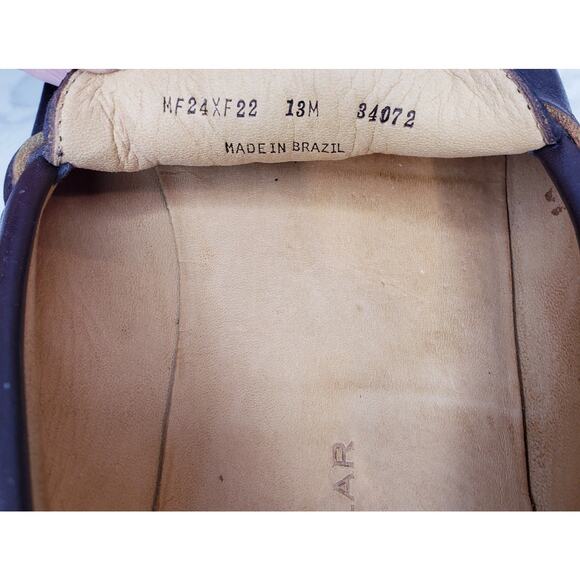 PETER MILLAR Leather Boat Shoes Men's Size 13M w/ ? Sheepskin Removable Insoles - Picture 2 of 16